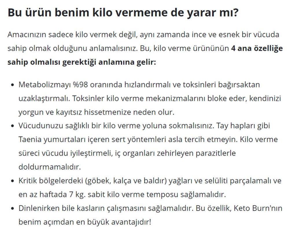 Keto Burn nedir